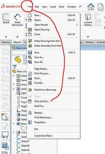 pack and go from file