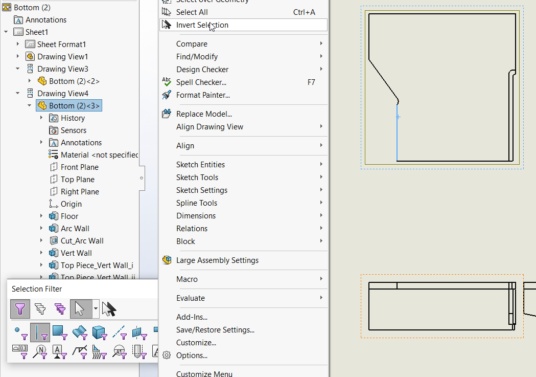Hidden Edges How to show one hidden edge of a buried part in an upper level assembly ...